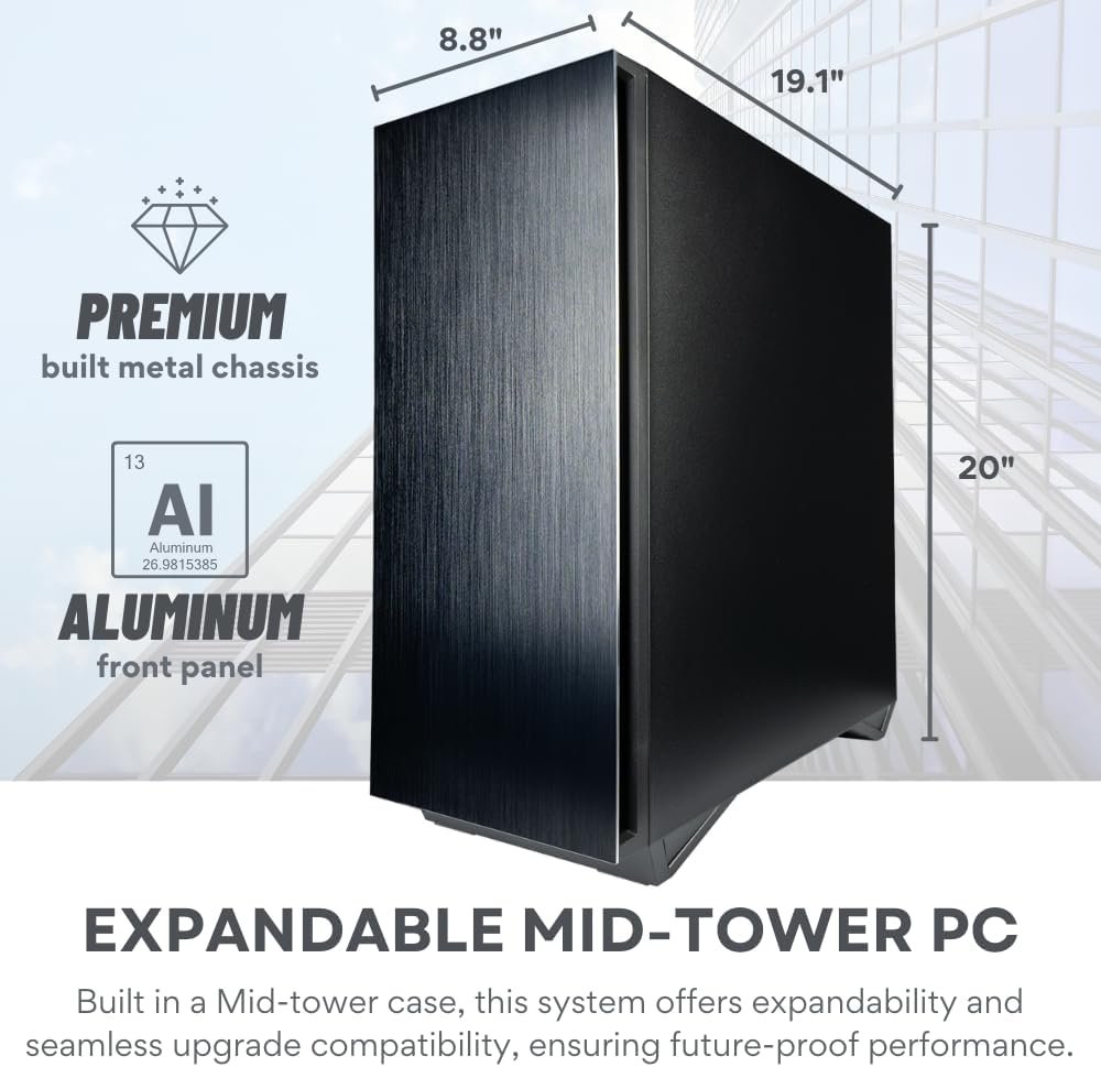 Threadripper PRO 7985WX 64-Core Workstation Desktop PC with RTX 5080 16GB. 256GB RAM. 4TB SSD+3TB HDD. W11P (High Performance Computer for Gen AI. AR. ML. CAD. Deep Learning. 3D Modeling & Rendering) - Image 5