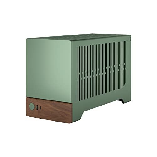 Fractal Design Terra Jade - Wooden Walnut Front Panel - Small Size - Mini ITX Gaming Case - PCIe 4.0 Divider - USB Type-C - Anodic Aluminum Panel - Image 6