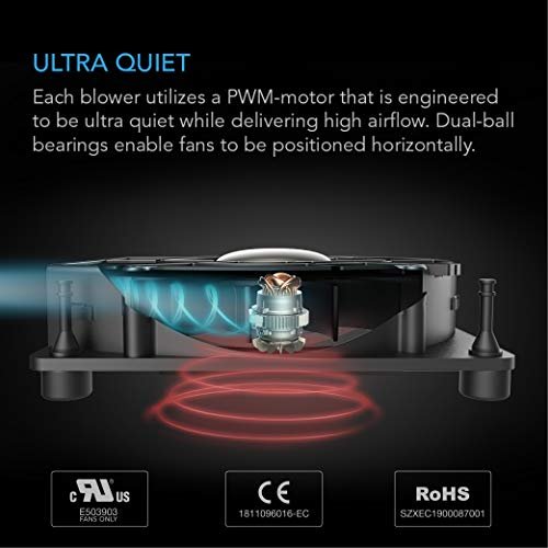 AC Infinity MULTIFAN S2. Quiet 120mm USB fan with speed control. Receiver DVR Xbox Modem AV Cabinet Cooling UL Certified - Image 4