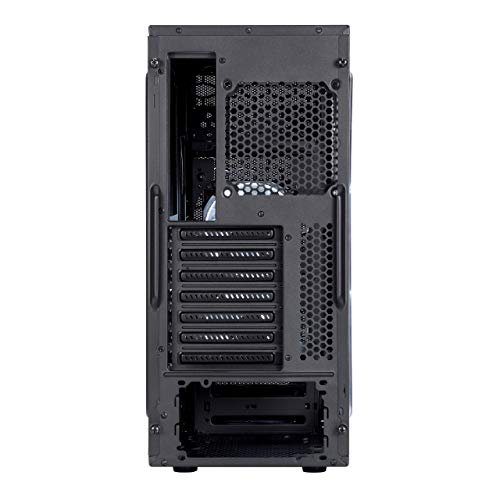 Fractal Design Focus G - Mid-Tower Computer Case - ATX - High Airflow - 2X Fractal Design Silent LL Series 120mm White LED Fans - USB 3.0 - Window Panel - Black - Image 4