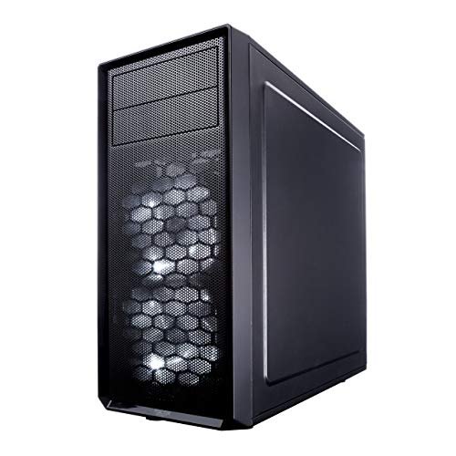 Fractal Design Focus G - Mid-Tower Computer Case - ATX - High Airflow - 2X Fractal Design Silent LL Series 120mm White LED Fans - USB 3.0 - Window Panel - Black - Image 3
