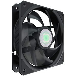 Cooler Main MFX-B2NN-18NPK-R1 Siege Flow 120 Box Fan. 1800 RPM. 62 CFM. 7 Blade Design. Air Balance Design with Added Curvature. Rib Support Frame. Sealed Bearing Construction. Version 2