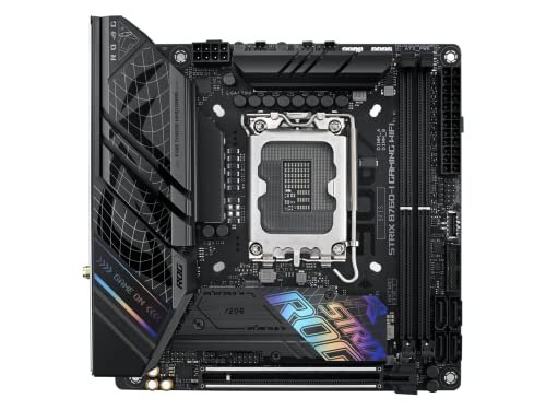 ASUS ROG Strix B760-I Gaming WiFi 6E Intel® B760 (13th & 12th Gen) LGA 1700 Mini ITX Motherboard. 8+1 Power Stages. DDR5 up to 7600 MT/s. PCIe 5.0.2xM.2 Slots. USB 3.2 Gen 2x2 Type-C.Aura Sync RGB - Image 5