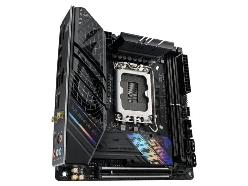 ASUS ROG Strix B760-I Gaming WiFi 6E Intel® B760 (13th & 12th Gen) LGA 1700 Mini ITX Motherboard. 8+1 Power Stages. DDR5 up to 7600 MT/s. PCIe 5.0.2xM.2 Slots. USB 3.2 Gen 2x2 Type-C.Aura Sync RGB - Image 6