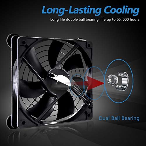 SCCCF Silent 120mm USB Fan. 5V USB Portable Cooling Fan for Flat Panel TV Receiver Router DVR Playstation Xbox Computer Cabinet Cooler - Image 5